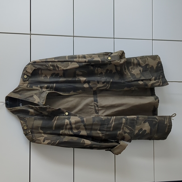 Dex camouflage cotton jacket, army green, size S/P - Picture 1 of 6